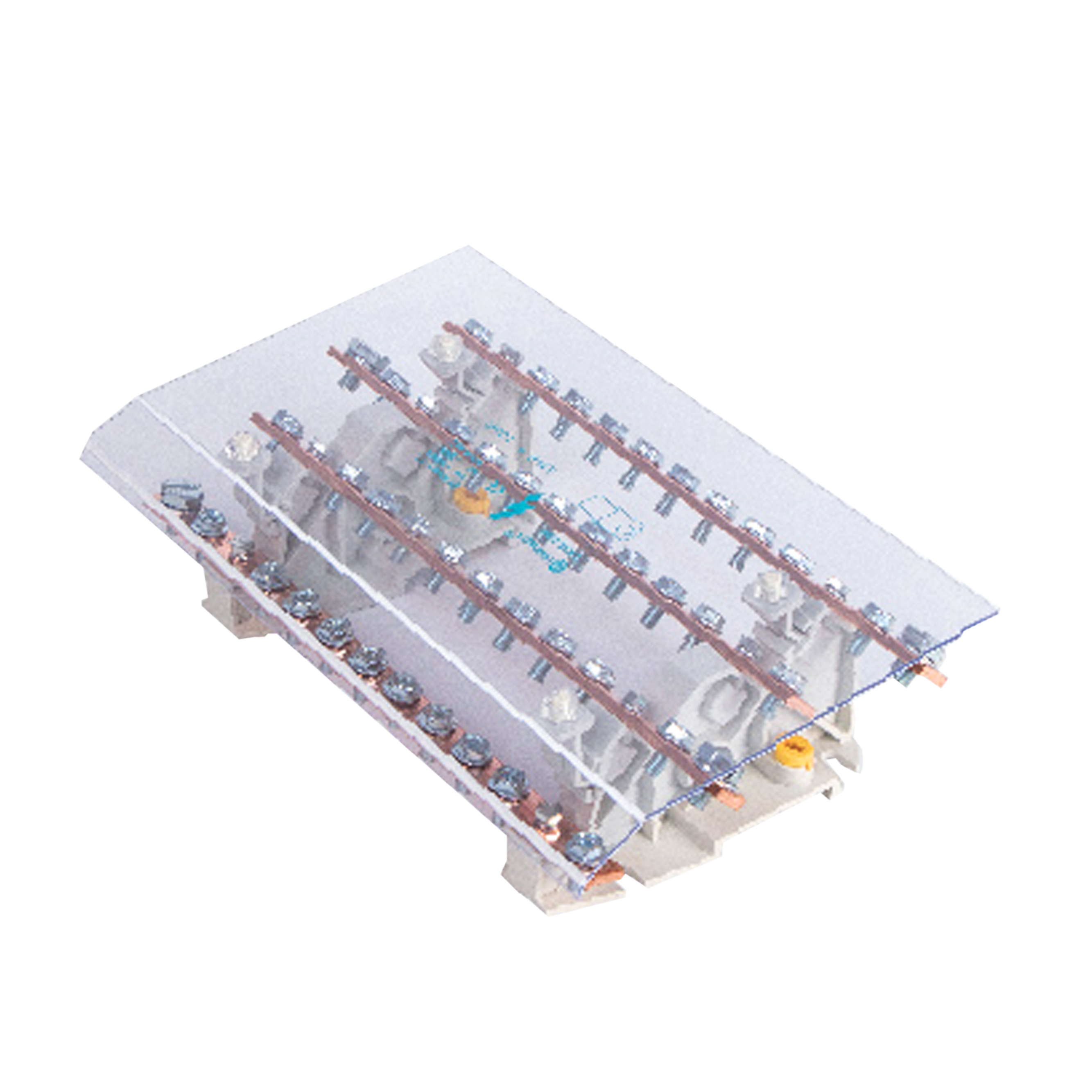 4-pole junction box for power distribution cabinet